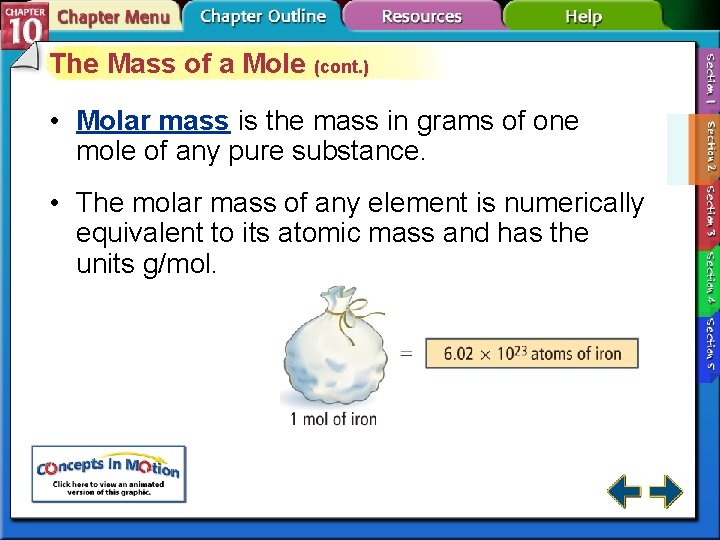 The Mass of a Mole (cont. ) • Molar mass is the mass in The Mass of a Mole (cont. ) • Molar mass is the mass in
