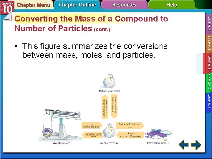 Converting the Mass of a Compound to Number of Particles (cont. ) • This Converting the Mass of a Compound to Number of Particles (cont. ) • This