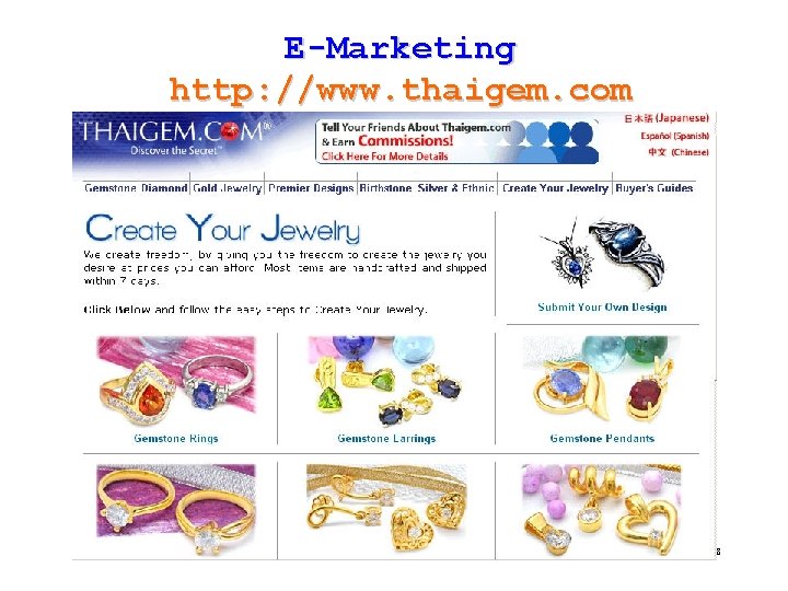 E-Marketing http: //www. thaigem. com Kulachatr C. Na Ayudhya 78 
