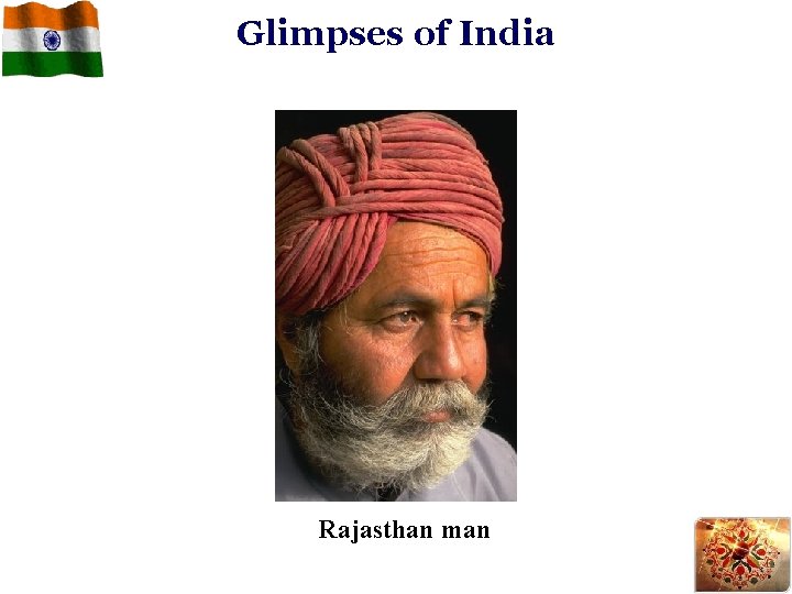 Glimpses of India Rajasthan man 