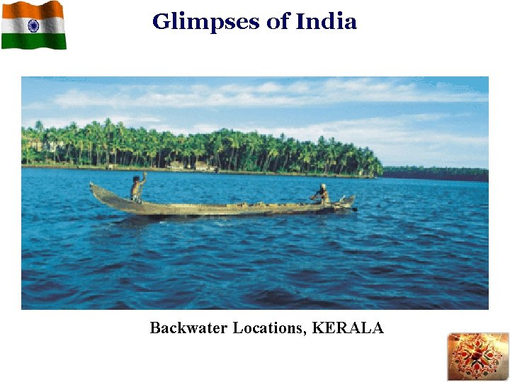 Glimpses of India Backwater Locations, KERALA 