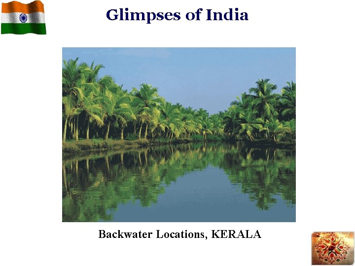 Glimpses of India Backwater Locations, KERALA 