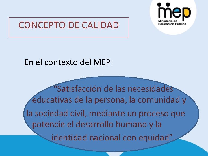 Implementacin del Modelo de Evaluacin de la Calidad