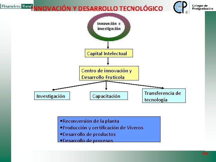 INNOVACIÓN Y DESARROLLO TECNOLÓGICO Innovación e investigación Capital Intelectual Centro de innovación y Desarrollo INNOVACIÓN Y DESARROLLO TECNOLÓGICO Innovación e investigación Capital Intelectual Centro de innovación y Desarrollo