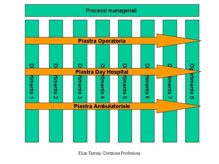 Processi manageriali Piastra Operatoria Dipartimento 8 Elisa Tarroni- Direzione Professioni Dipartimento 7 Piastra Ambulatoriale