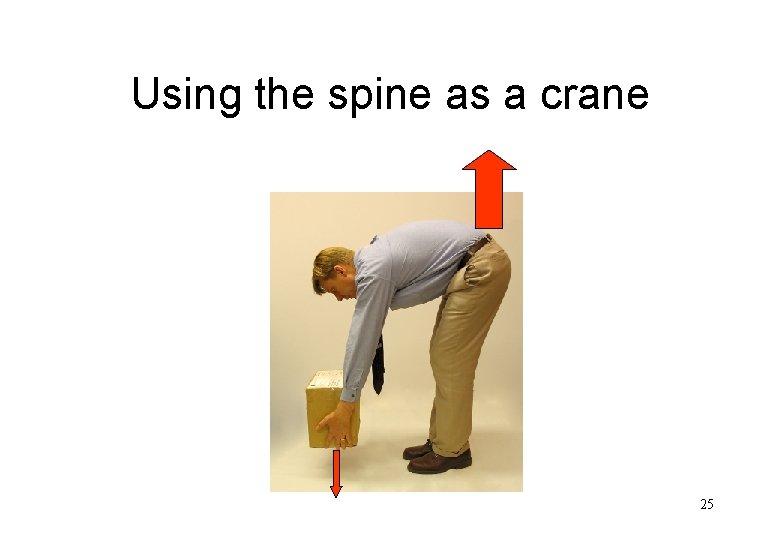 Using the spine as a crane 25 