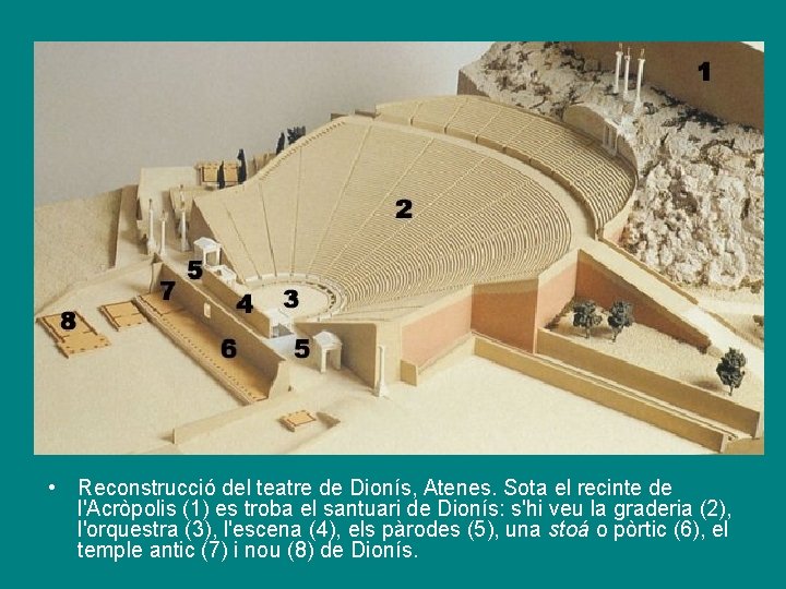  • Reconstrucció del teatre de Dionís, Atenes. Sota el recinte de l'Acròpolis (1)