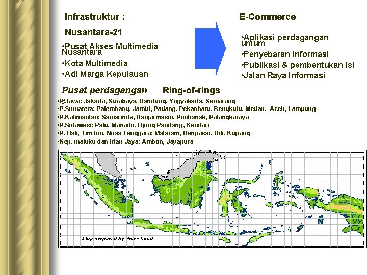 Infrastruktur : Nusantara-21 • Pusat Akses Multimedia Nusantara • Kota Multimedia • Adi Marga Infrastruktur : Nusantara-21 • Pusat Akses Multimedia Nusantara • Kota Multimedia • Adi Marga