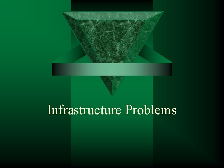 Infrastructure Problems 