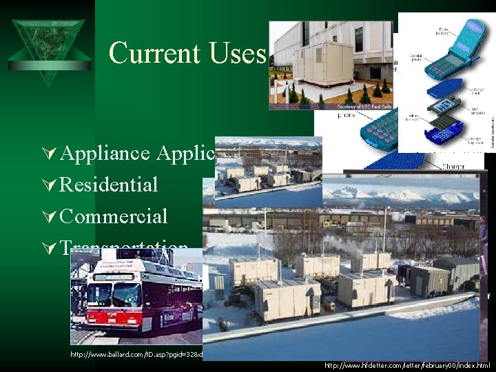 Current Uses Ú Appliance Applications Ú Residential Ú Commercial Ú Transportation http: //www. tipmagazine.