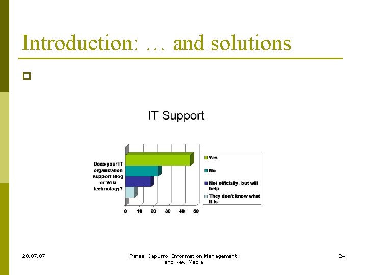 Introduction: … and solutions p 28. 07 Rafael Capurro: Information Management and New Media