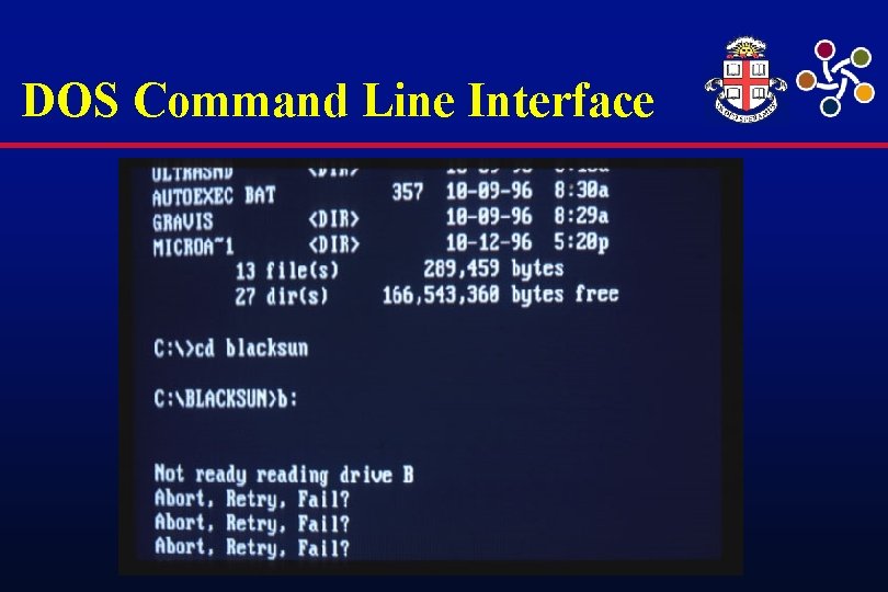 DOS Command Line Interface 