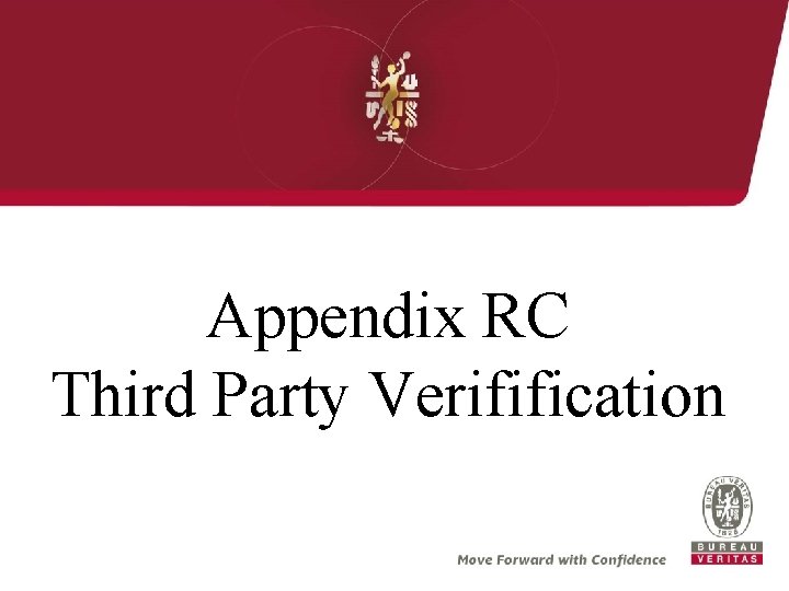 Appendix RC Third Party Verifification 