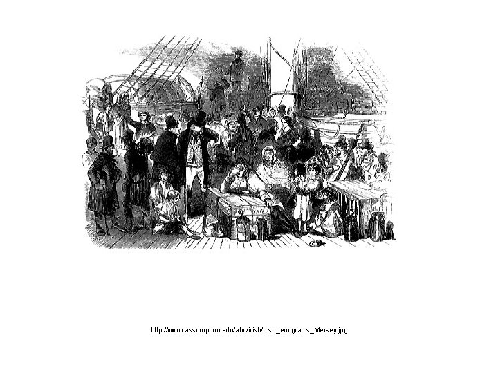 http: //www. assumption. edu/ahc/irish/Irish_emigrants_Mersey. jpg 
