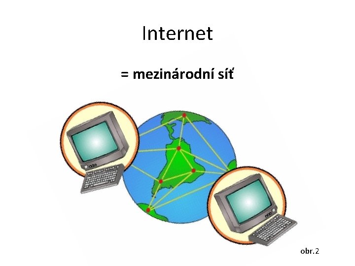 Internet = mezinárodní síť obr. 2 