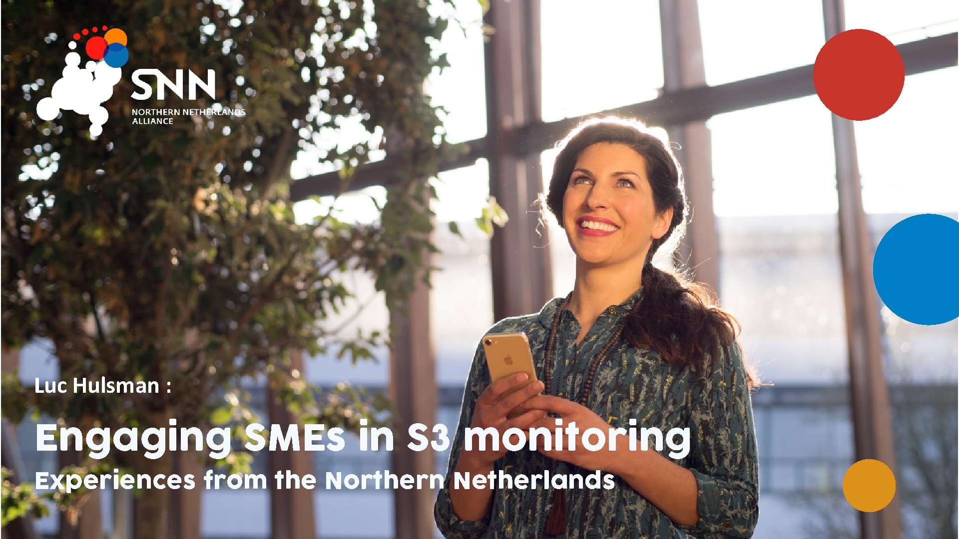 Luc Hulsman : Engaging SMEs in S 3 monitoring Experiences from the Northern Netherlands