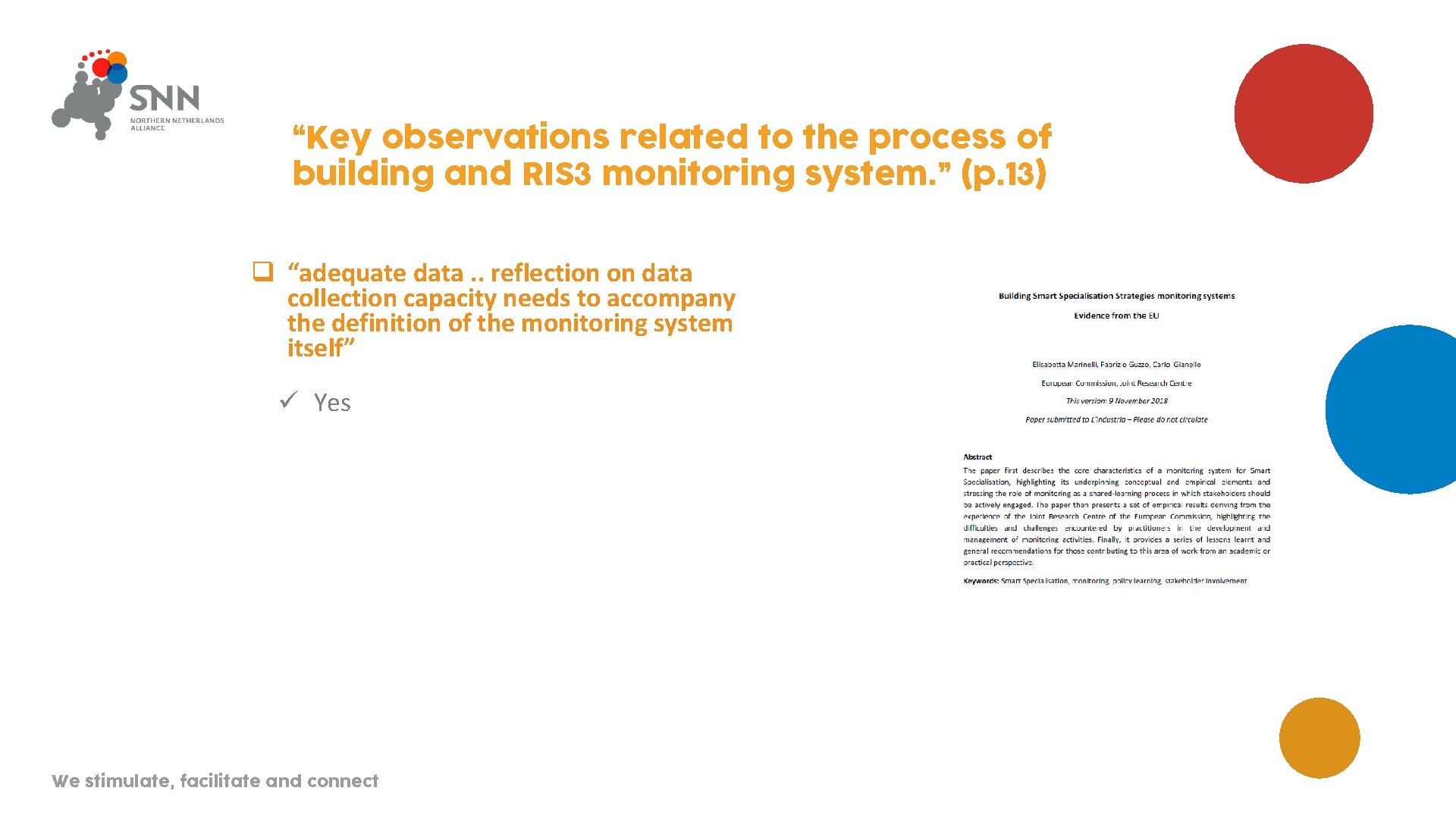 “Key observations related to the process of building and RIS 3 monitoring system. ”