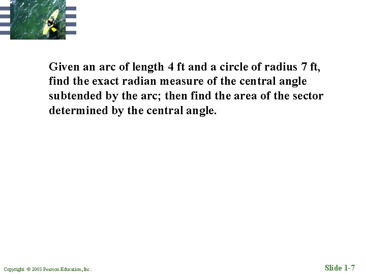 1 2 Radian Measure Arc Length and Area