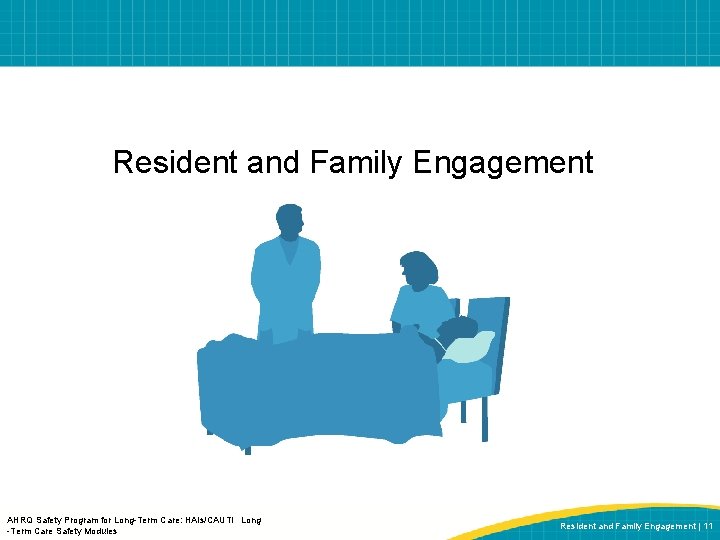 Resident and Family Engagement AHRQ Safety Program for Long-Term Care: HAIs/CAUTI Long -Term Care