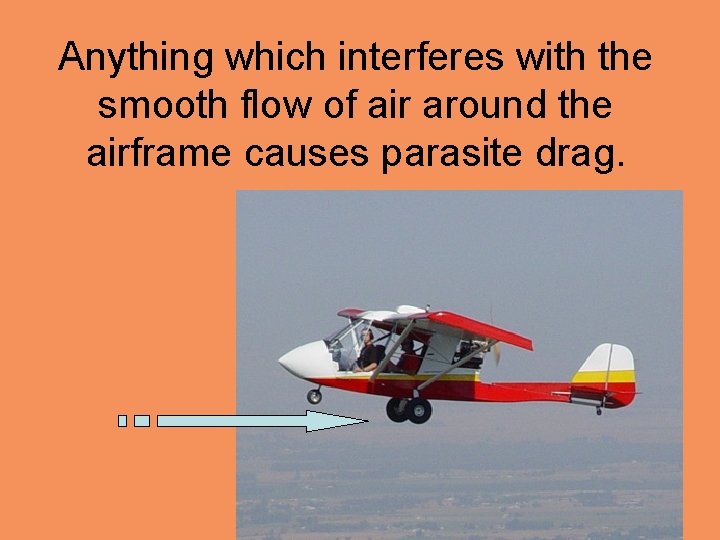 Anything which interferes with the smooth flow of air around the airframe causes parasite