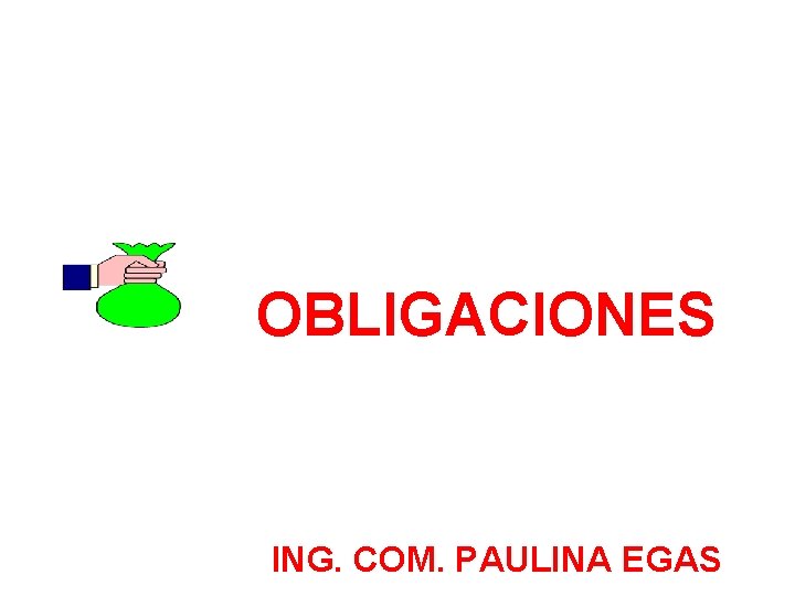 OBLIGACIONES ING. COM. PAULINA EGAS 
