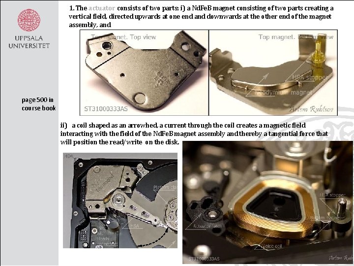 1. The actuator consists of two parts; i) a Nd. Fe. B magnet consisting