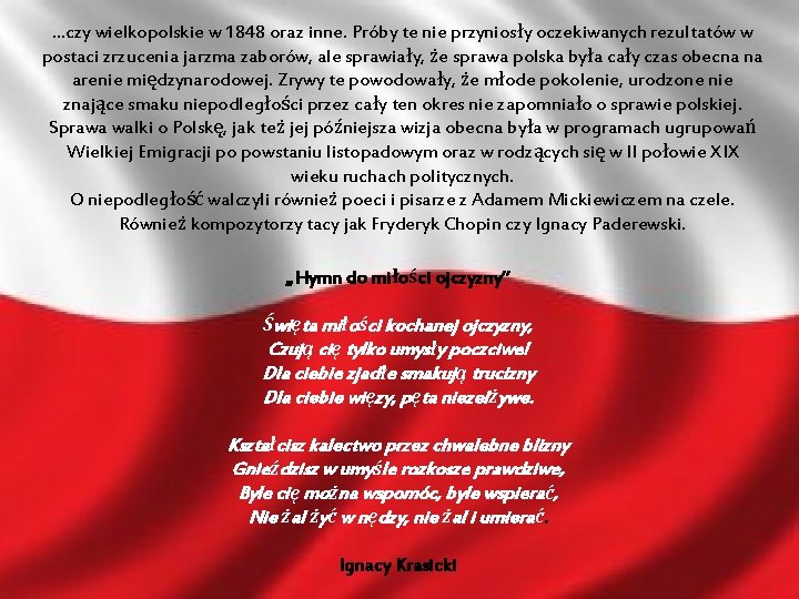 …czy wielkopolskie w 1848 oraz inne. Próby te nie przyniosły oczekiwanych rezultatów w postaci