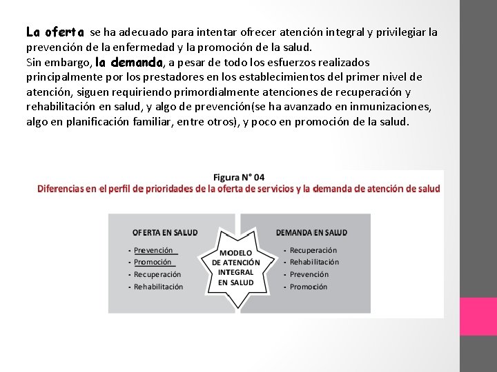 La oferta se ha adecuado para intentar ofrecer atención integral y privilegiar la prevención