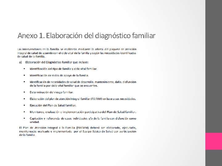 Anexo 1. Elaboración del diagnóstico familiar 
