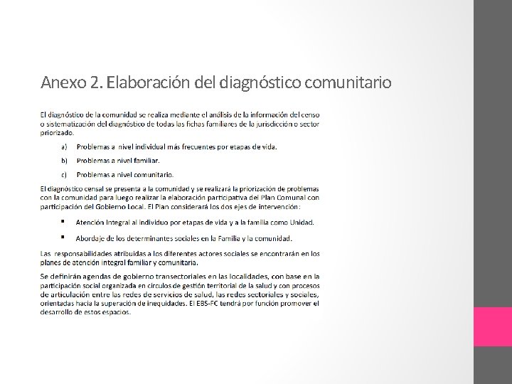 Anexo 2. Elaboración del diagnóstico comunitario 