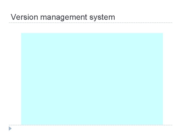 Version management system 