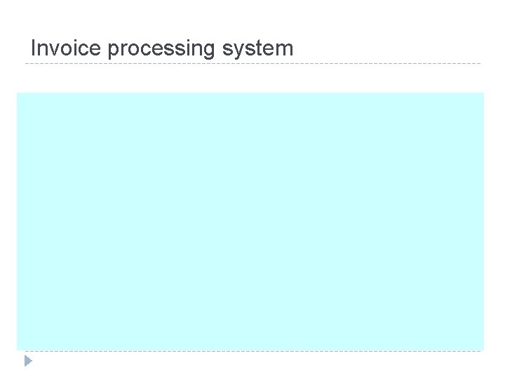 Invoice processing system 