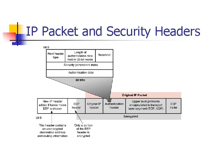 IP Packet and Security Headers IP Packet and Security Headers
