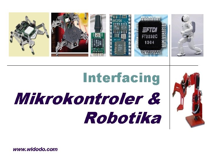 Interfacing Mikrokontroler & Robotika www. widodo. com 