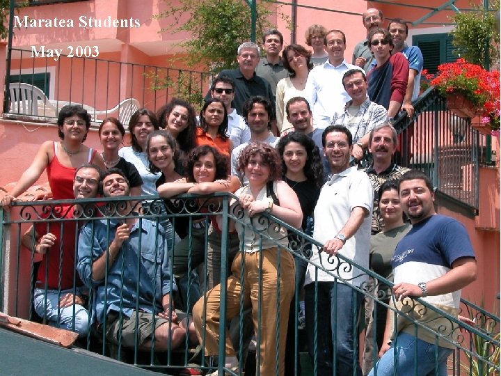 Maratea Students May 2003 