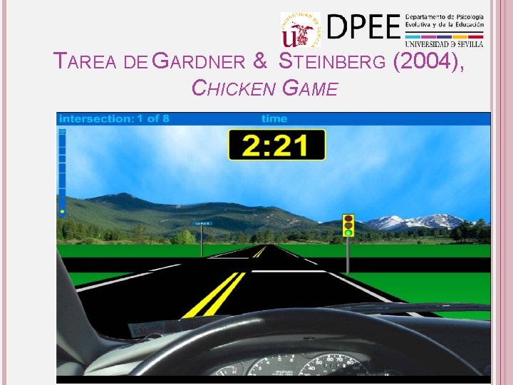 TAREA DE GARDNER & STEINBERG (2004), CHICKEN GAME 