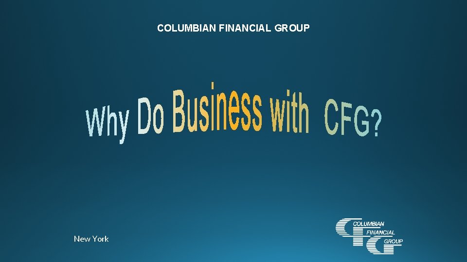 COLUMBIAN FINANCIAL GROUP New York 