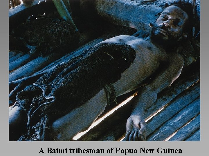 A Baimi tribesman of Papua New Guinea 
