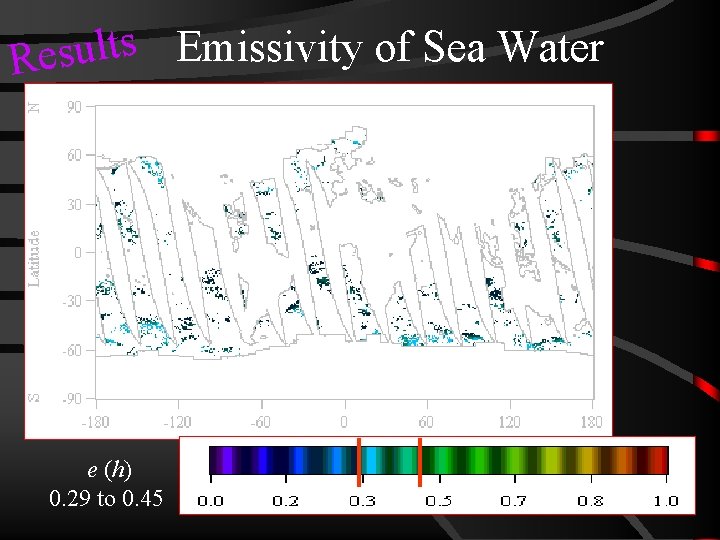 s t l Emissivity of Sea Water u s Re e (h) 0. 29