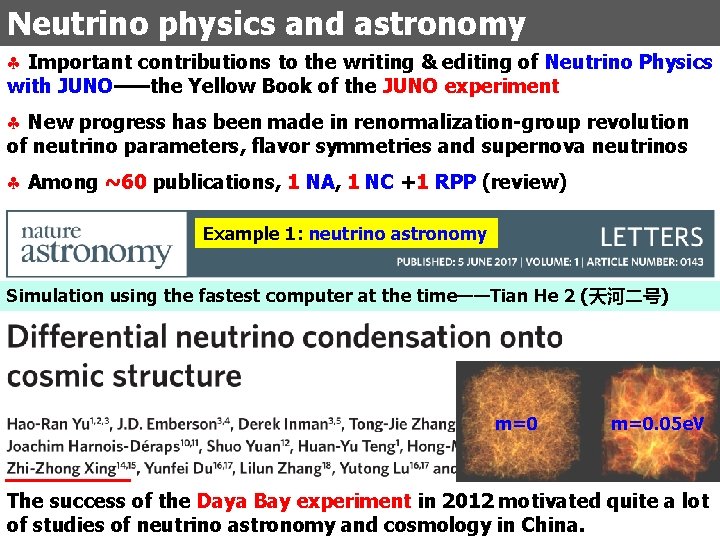 Neutrino physics and astronomy § Important contributions to the writing & editing of Neutrino