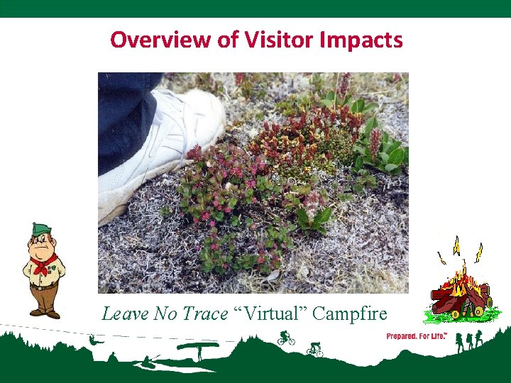 Overview of Visitor Impacts Leave No Trace “Virtual” Campfire 