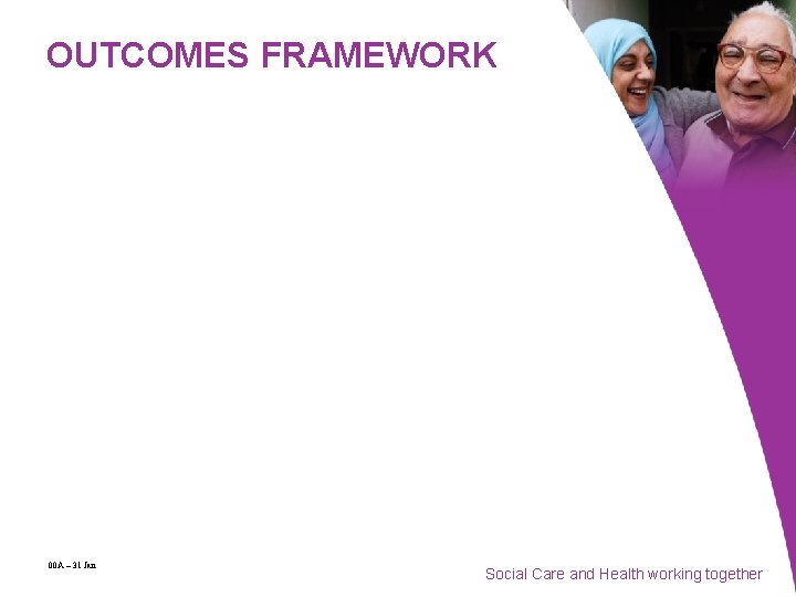 OUTCOMES FRAMEWORK 00 A – 31 Jan Social Care and Health working together 
