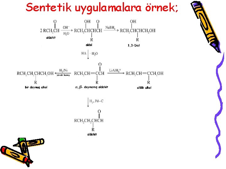 Sentetik uygulamalara örnek; 