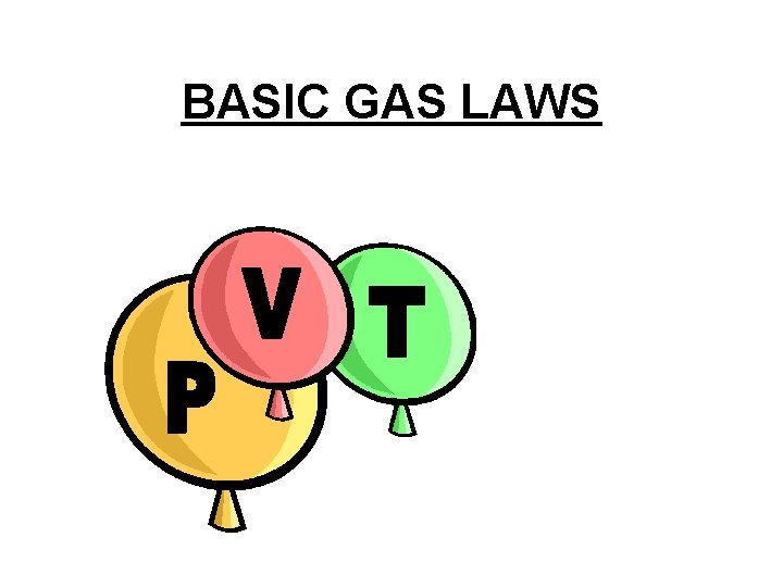 BASIC GAS LAWS 