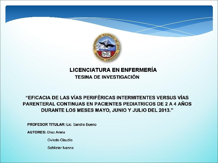 LICENCIATURA EN ENFERMERÍA 