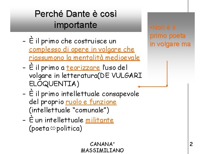 Perché Dante è così importante – È il primo che costruisce un complesso di