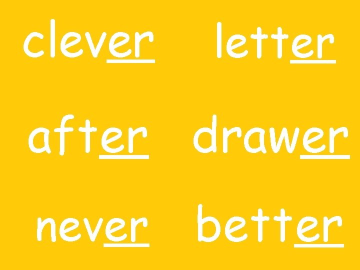 clever letter after drawer never better 