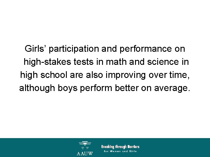 Girls’ participation and performance on high-stakes tests in math and science in high school