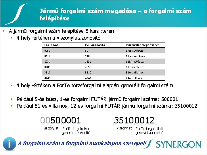 Jármű forgalmi szám megadása – a forgalmi szám felépítése § A jármű forgalmi szám