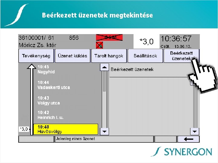 Beérkezett üzenetek megtekintése 